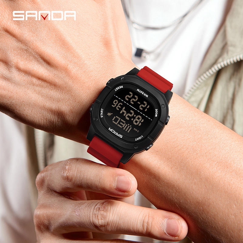 三达简约运动表电子表赠送电池一枚