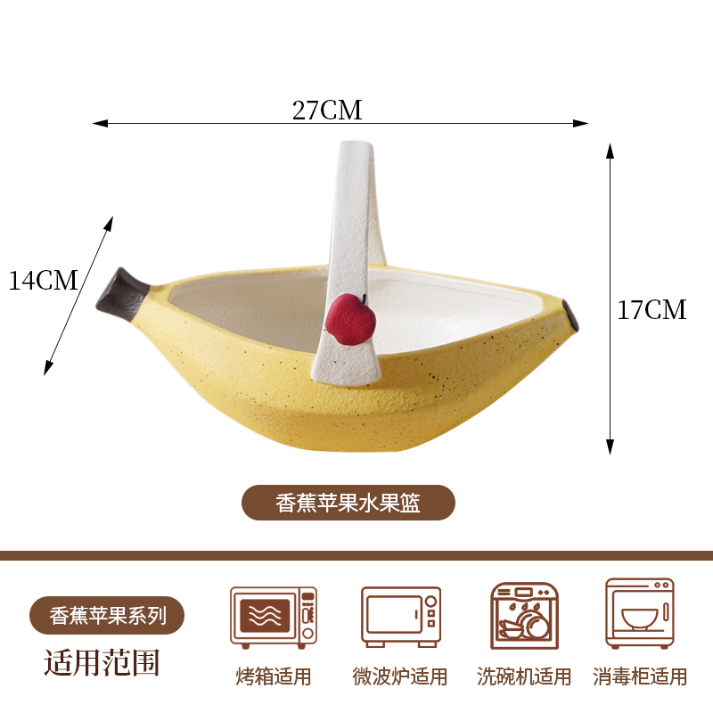 William Wilde现代艺术香蕉苹果水果篮