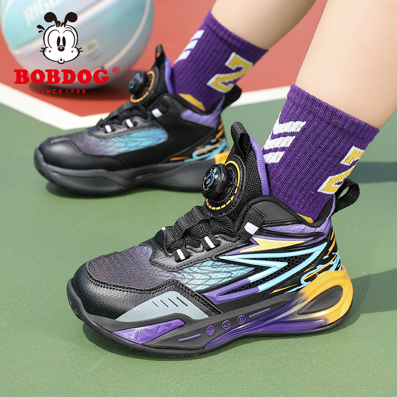 篮球鞋儿童6-12岁男童运动鞋秋冬网面透气鞋防滑减震跑步鞋子