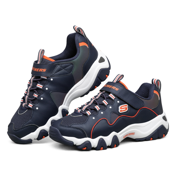 SKECHERS/斯凯奇660075L-NVY运动风男童鞋休闲运动老爹鞋（瑞峰）