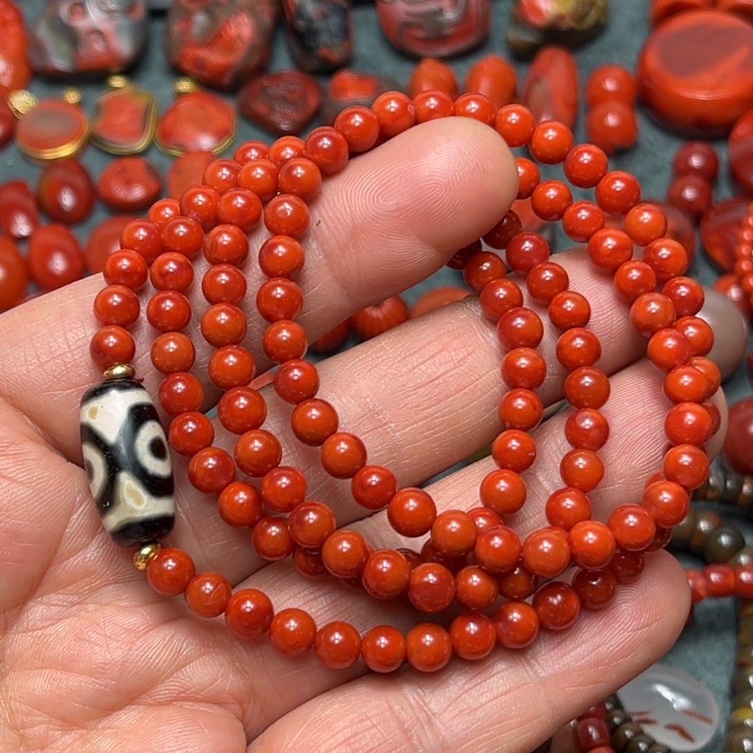 南红玛瑙未镶嵌颈饰