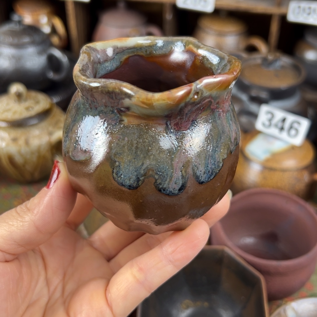 柴烧茶器柴烧茶器主人杯