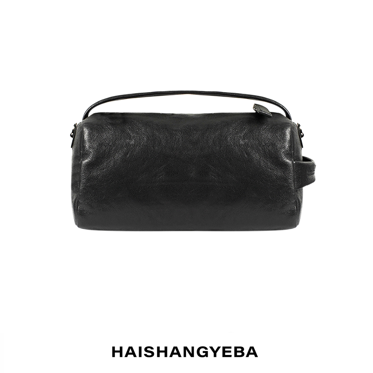 【海上叶爸】新款2025百搭植糅牛皮拉链斜挎单肩饭盒手提包