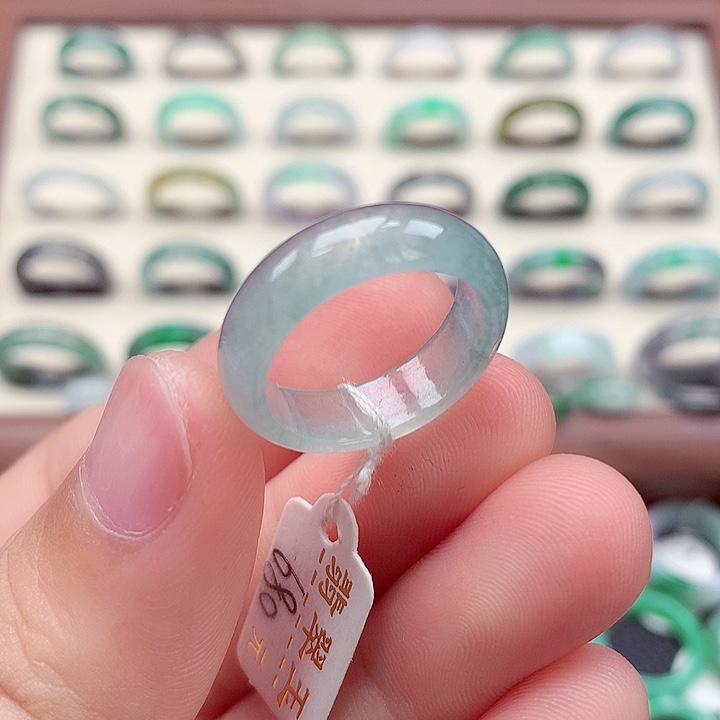 翡翠戒指未镶嵌14-15号