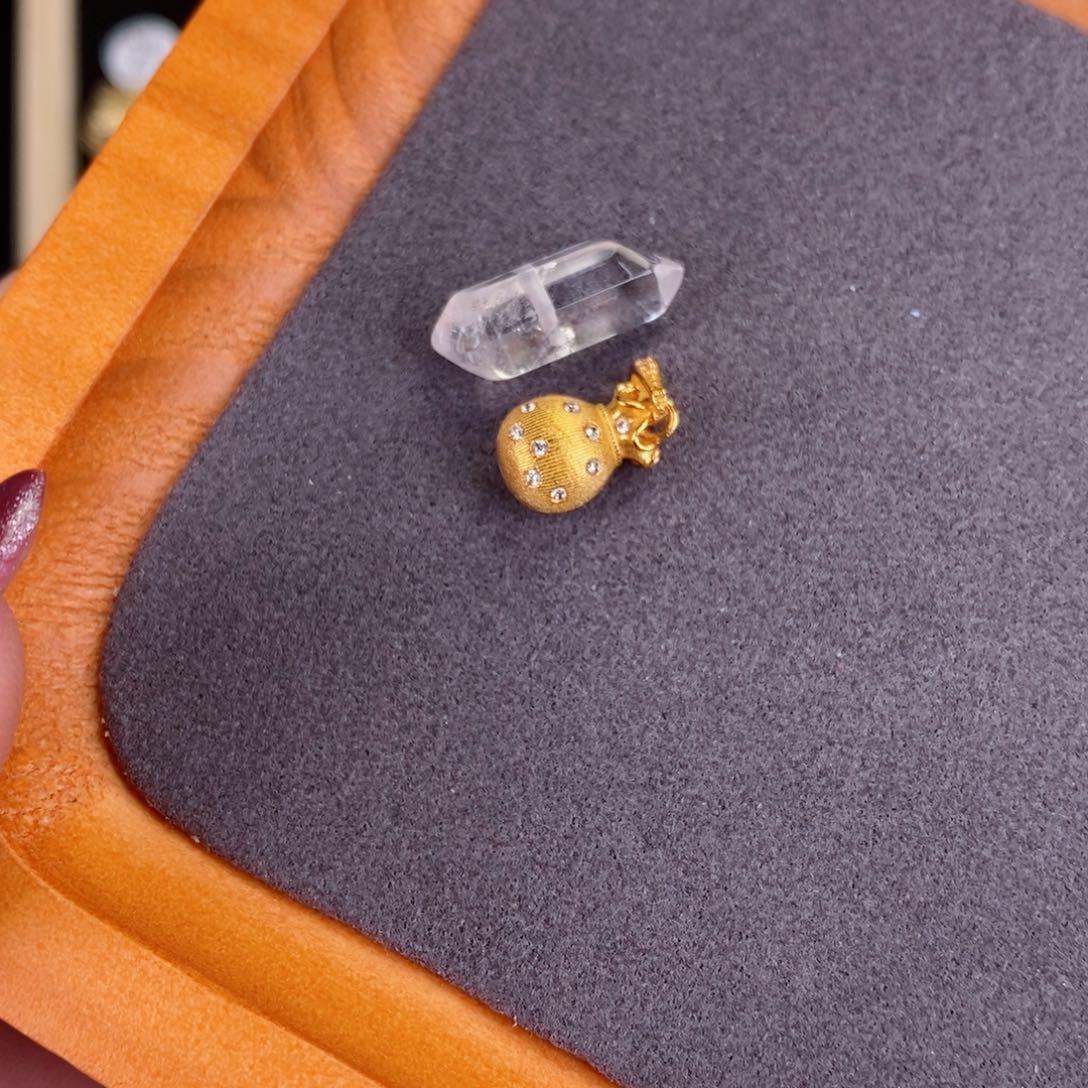 水晶珠宝半成品银S925镀金镶嵌