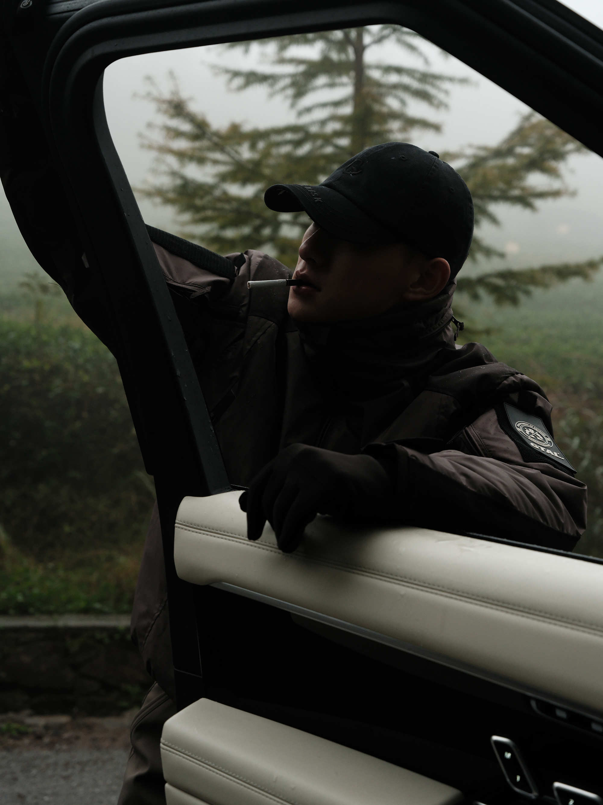 GTAL x RISK IN PEACE联名百搭纯色高级刺绣圆顶弯檐鸭舌帽