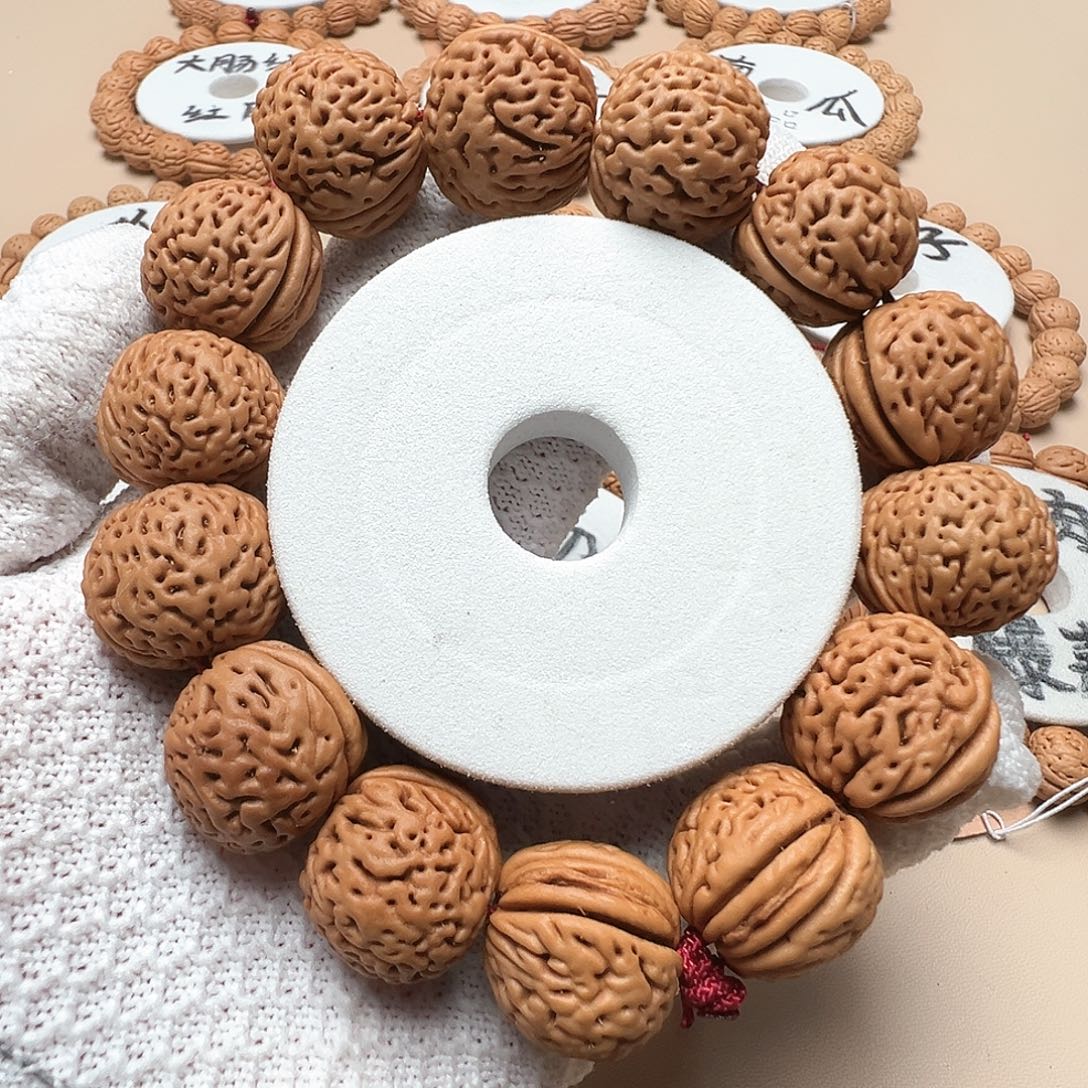 桃核手串2.0大象蚂蚁纹