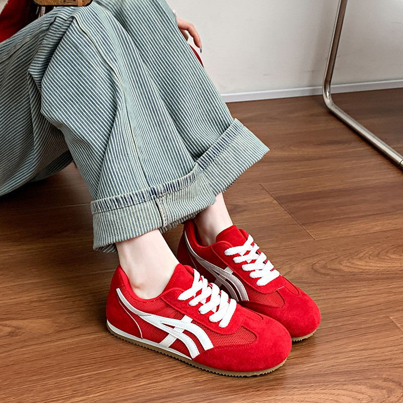 2025年春季新款时尚百搭拼色德训鞋