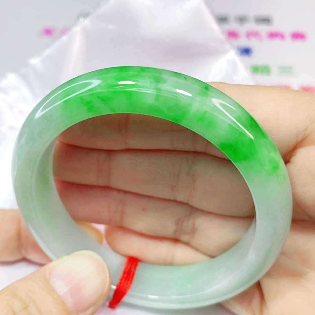 未镶嵌手镯翡翠54.2圈口正圈