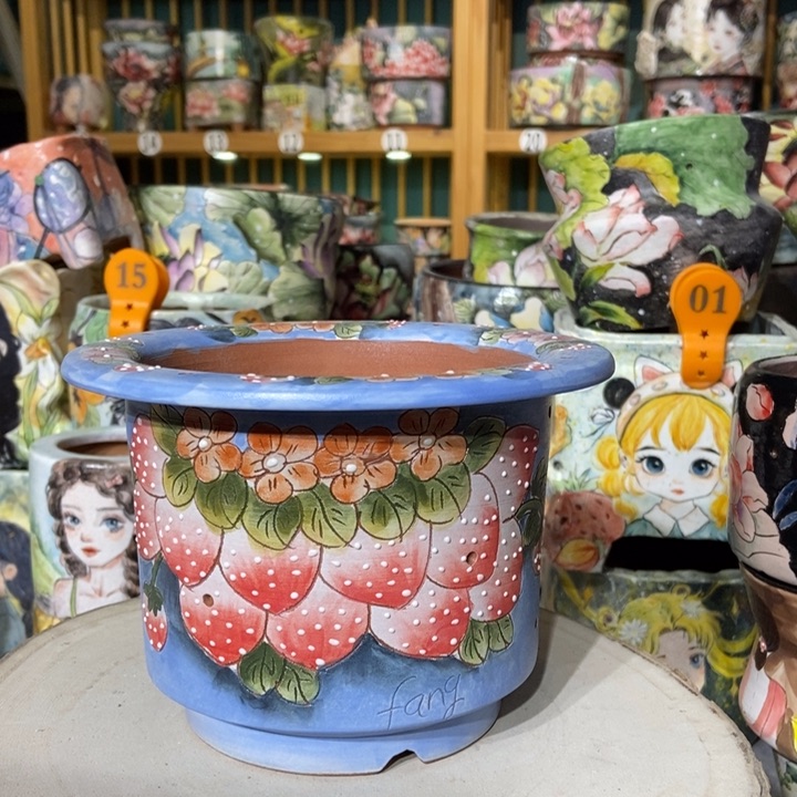 红陶景德镇艺术手绘作品