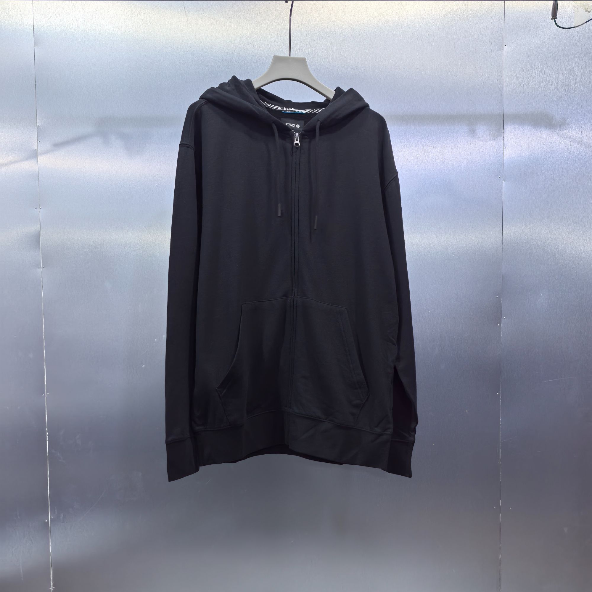 Z05-122219-STA(加绒)纯色基础百搭拉链连帽休闲卫衣