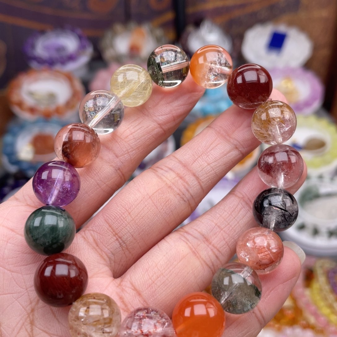 水晶手链未镶嵌小***多宝