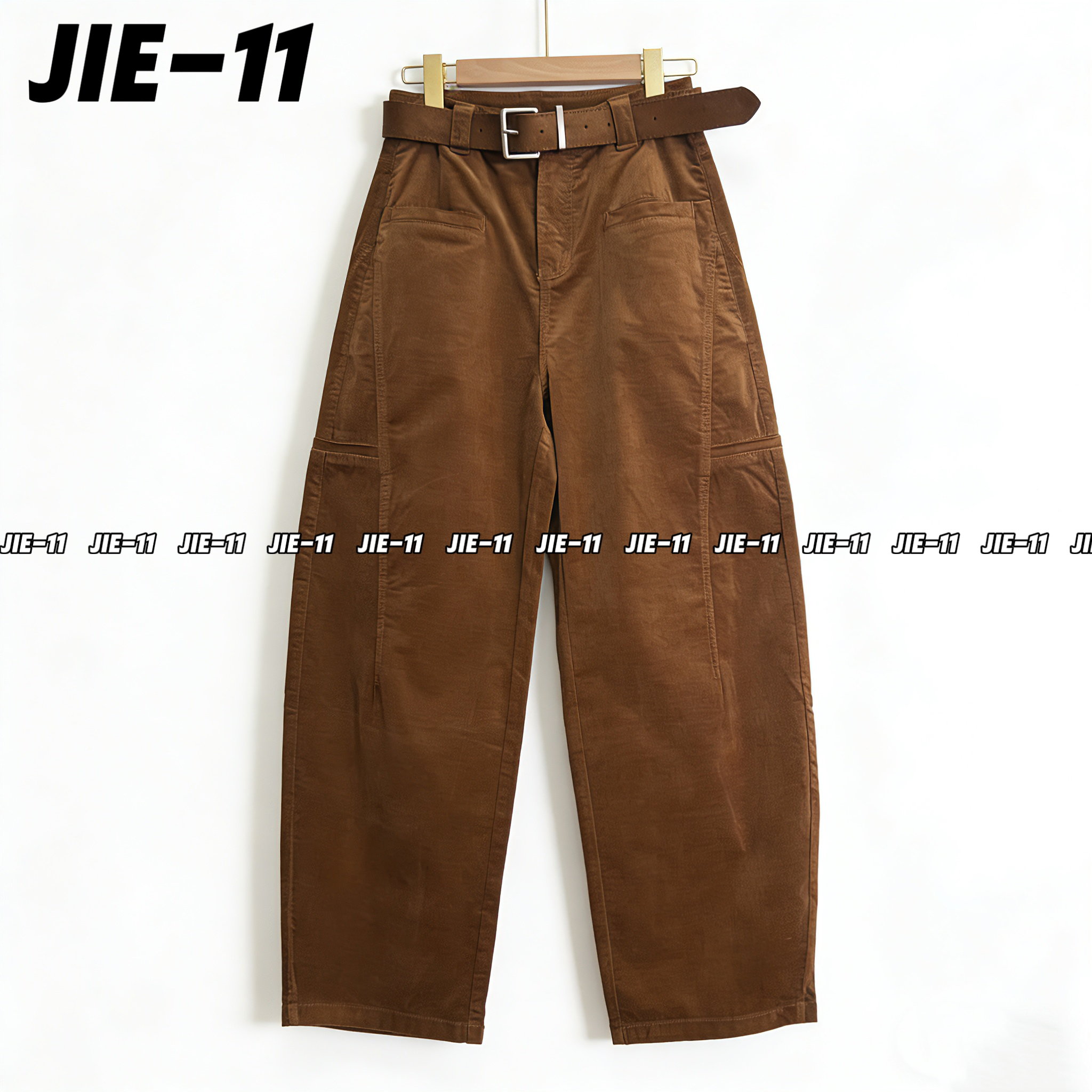 JIE-11 秋冬新品细织高密灯芯绒保暖百搭显瘦休闲裤配套腰带2005