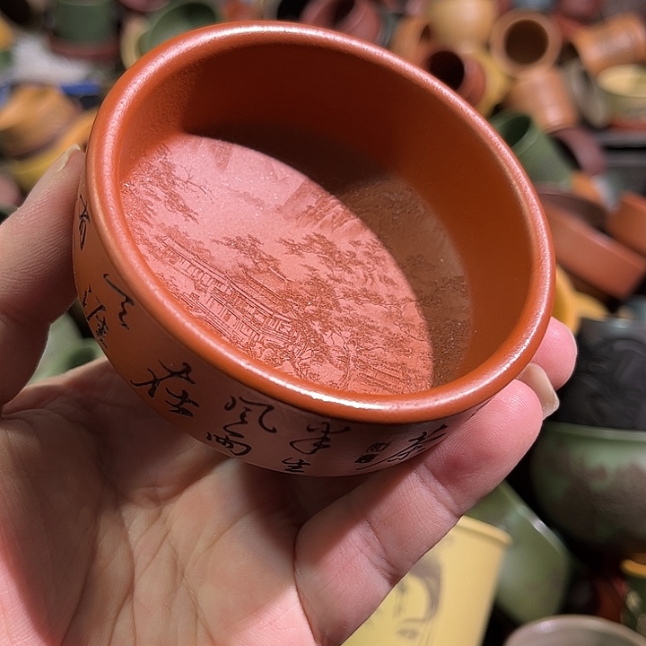 紫砂茶杯全手工紫砂主人杯