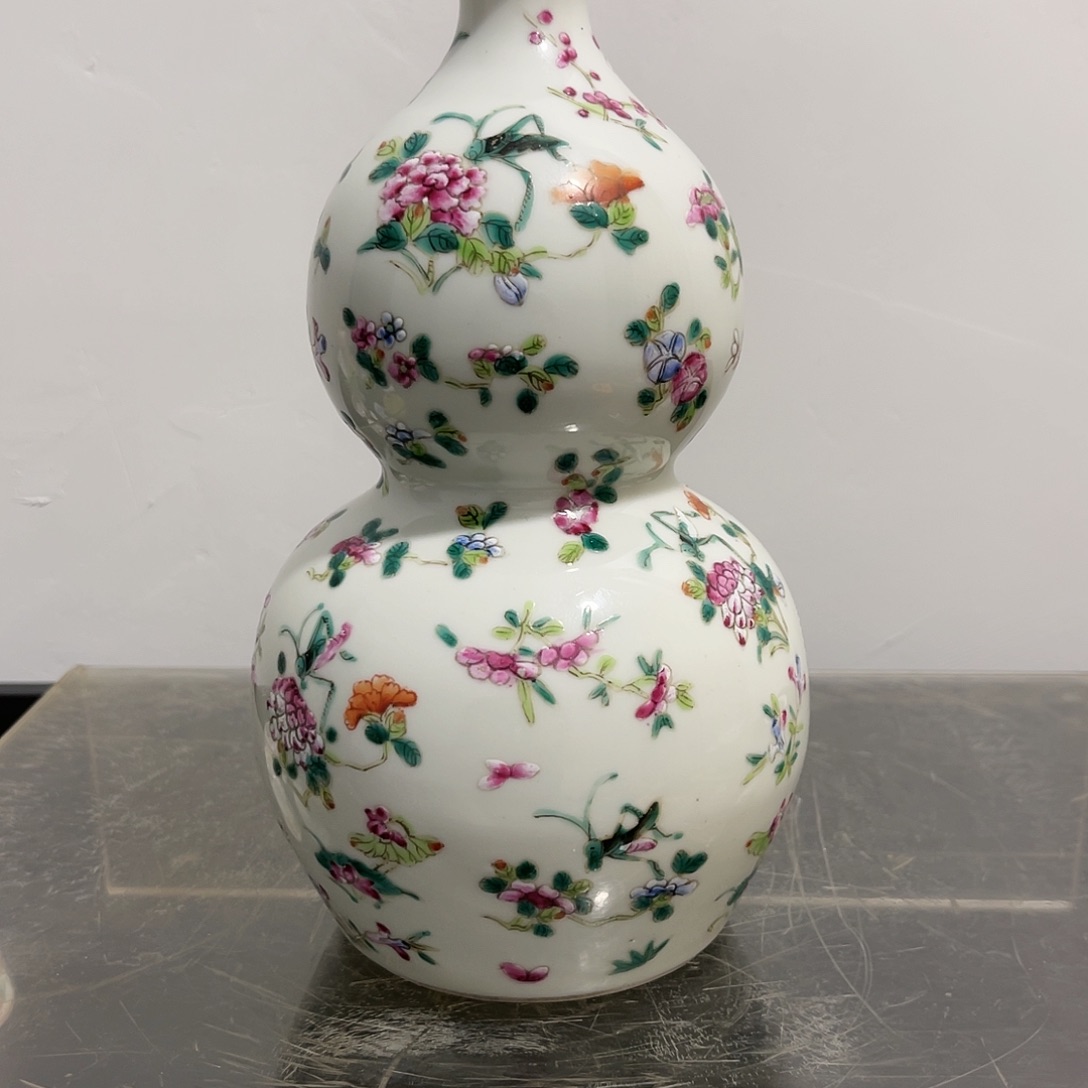 瓷片用****5粉彩飞黄腾达葫芦瓶