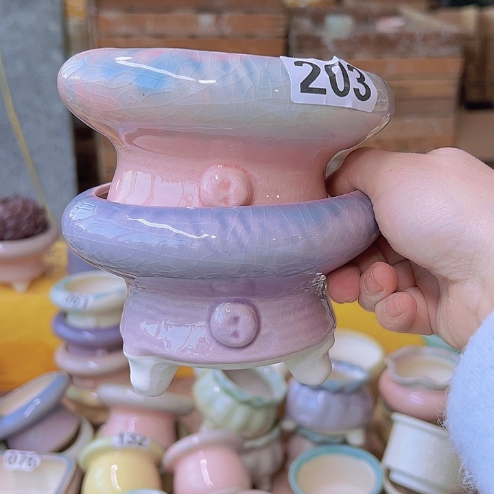 红陶陶瓷花盆当场满12包邮