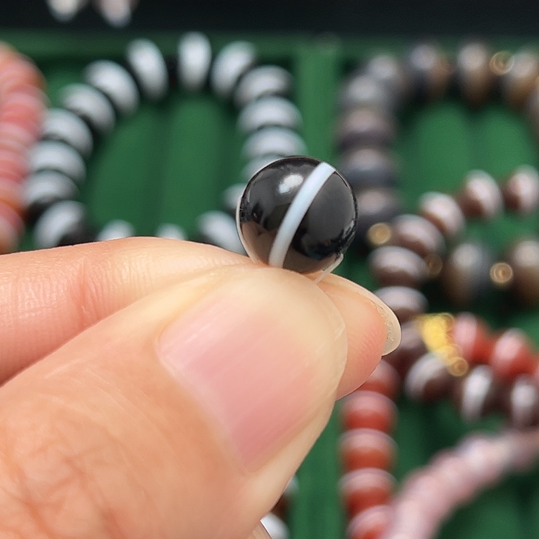 玛瑙/玉髓合金单珠