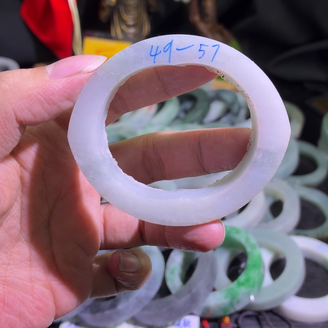 定制翡翠未镶嵌天然翡翠A货毛胚手镯定制