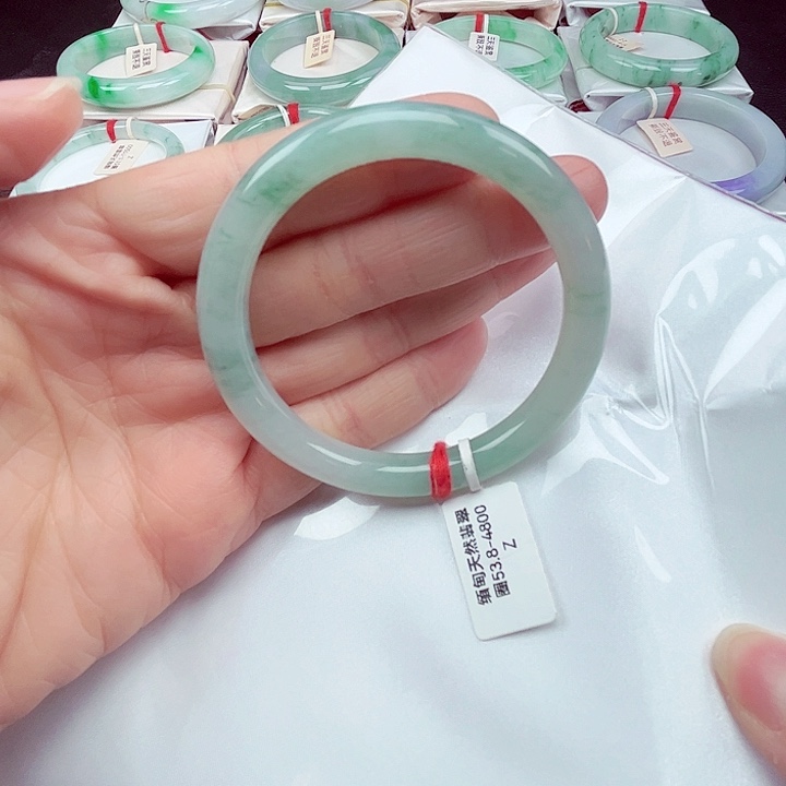 徐***生翡翠未镶嵌手镯天然缅甸翡翠