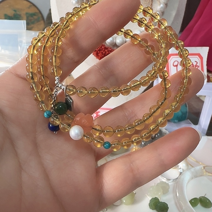 蓝珀银S925镶嵌手链4.8左右蓝珀优秀正常结构