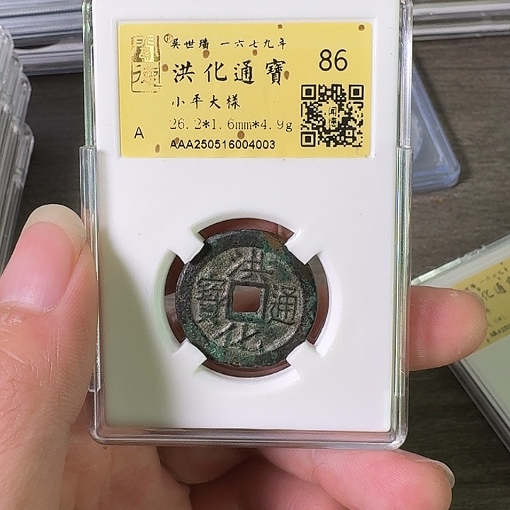 铜A闻博文化洪化通宝