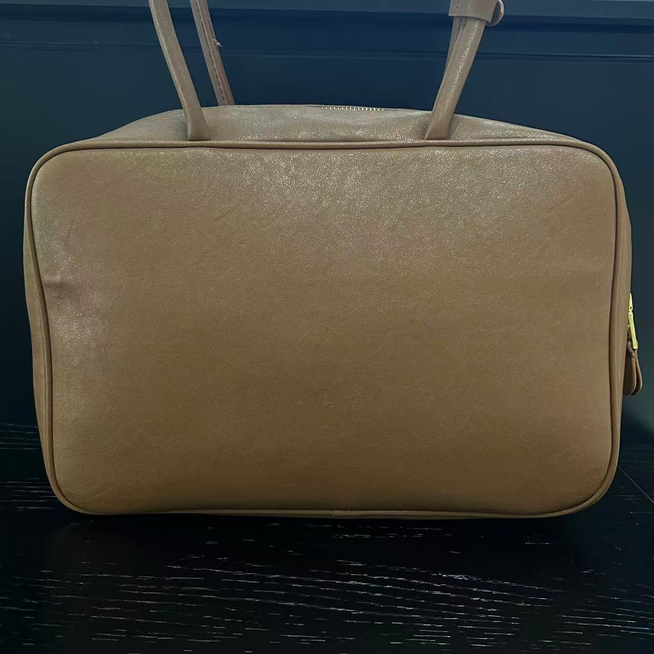 COCO 新款高端定制时尚女包 大手提箱子公文包 棕色34cm 80710