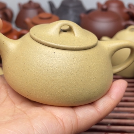 紫砂茶壶华*紫砂全手工