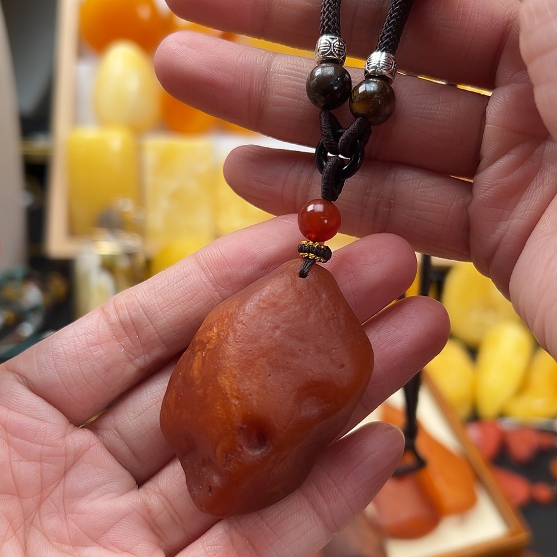 蜜蜡颈饰未镶嵌蜜蜡