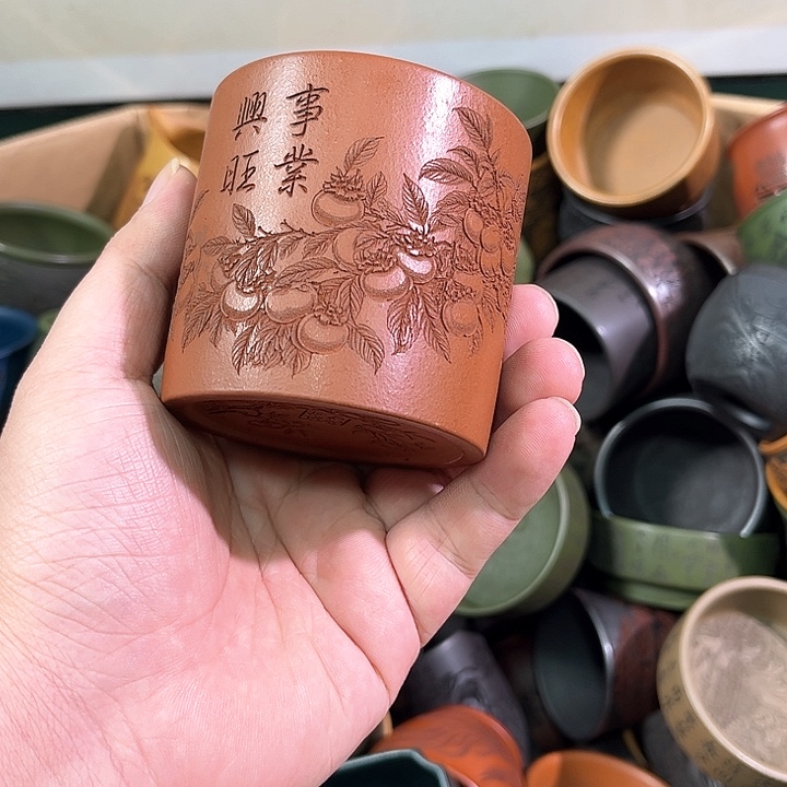 茶杯紫砂全手工紫砂主人杯