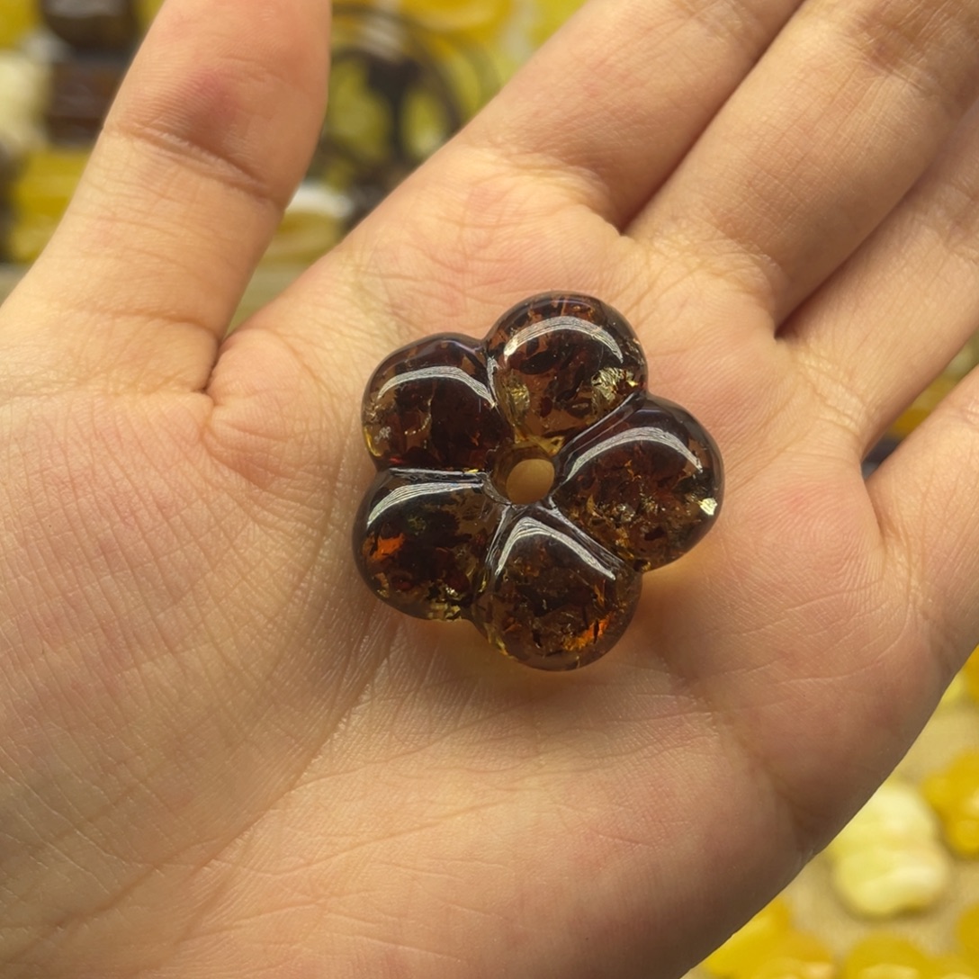 琥珀未镶嵌裸石天然琥珀蜜蜡
