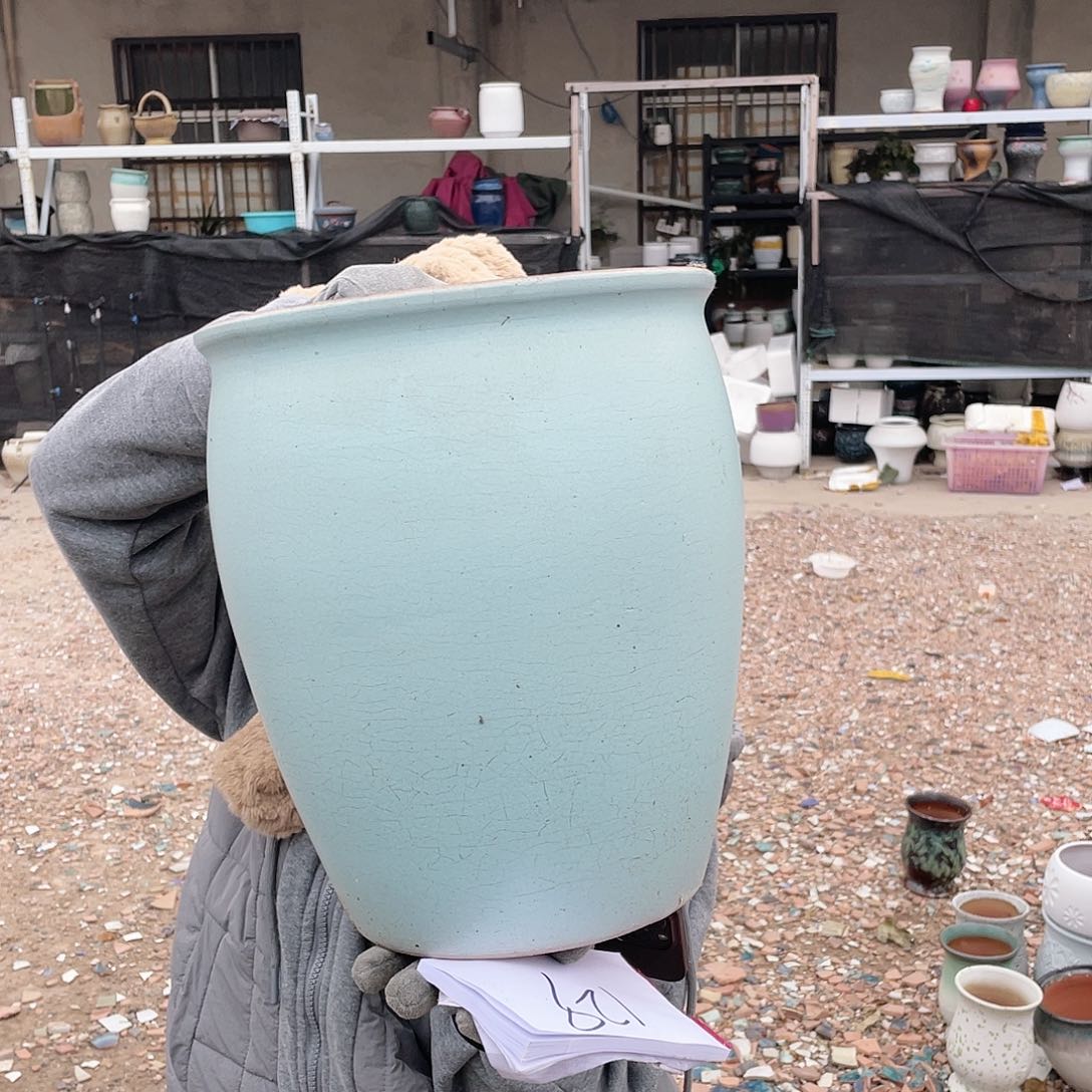 红陶王嫂花盆0123-129