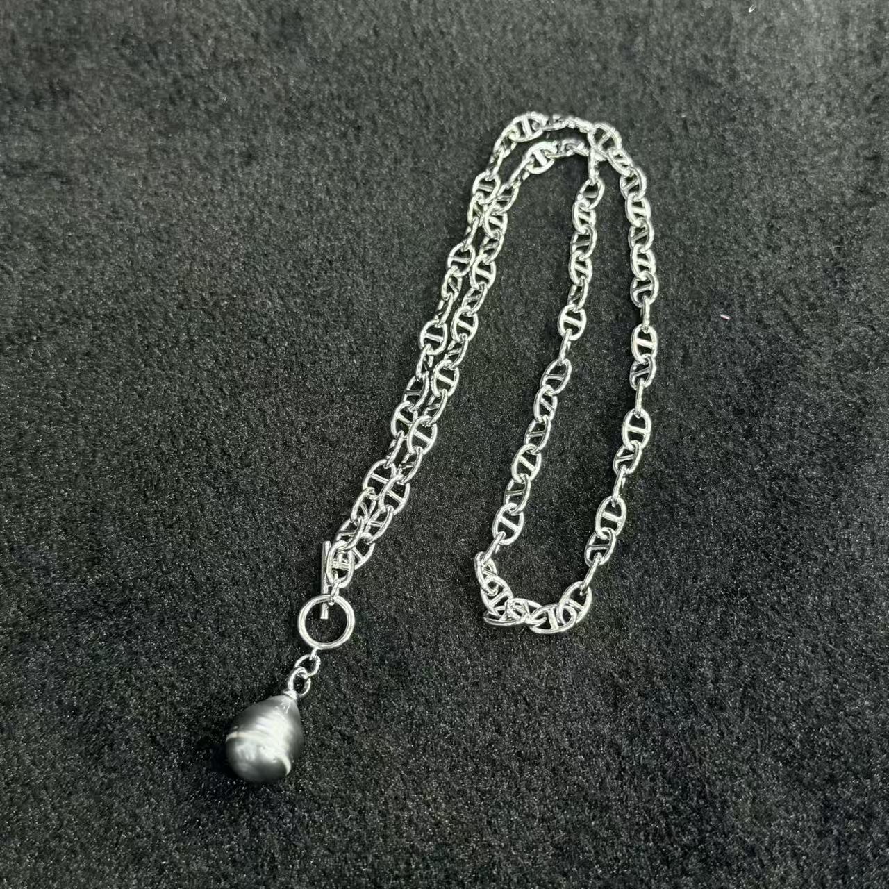 S925淡水珍珠吊坠-约26×16×7mm-多样性发货-ZG珍-A5210