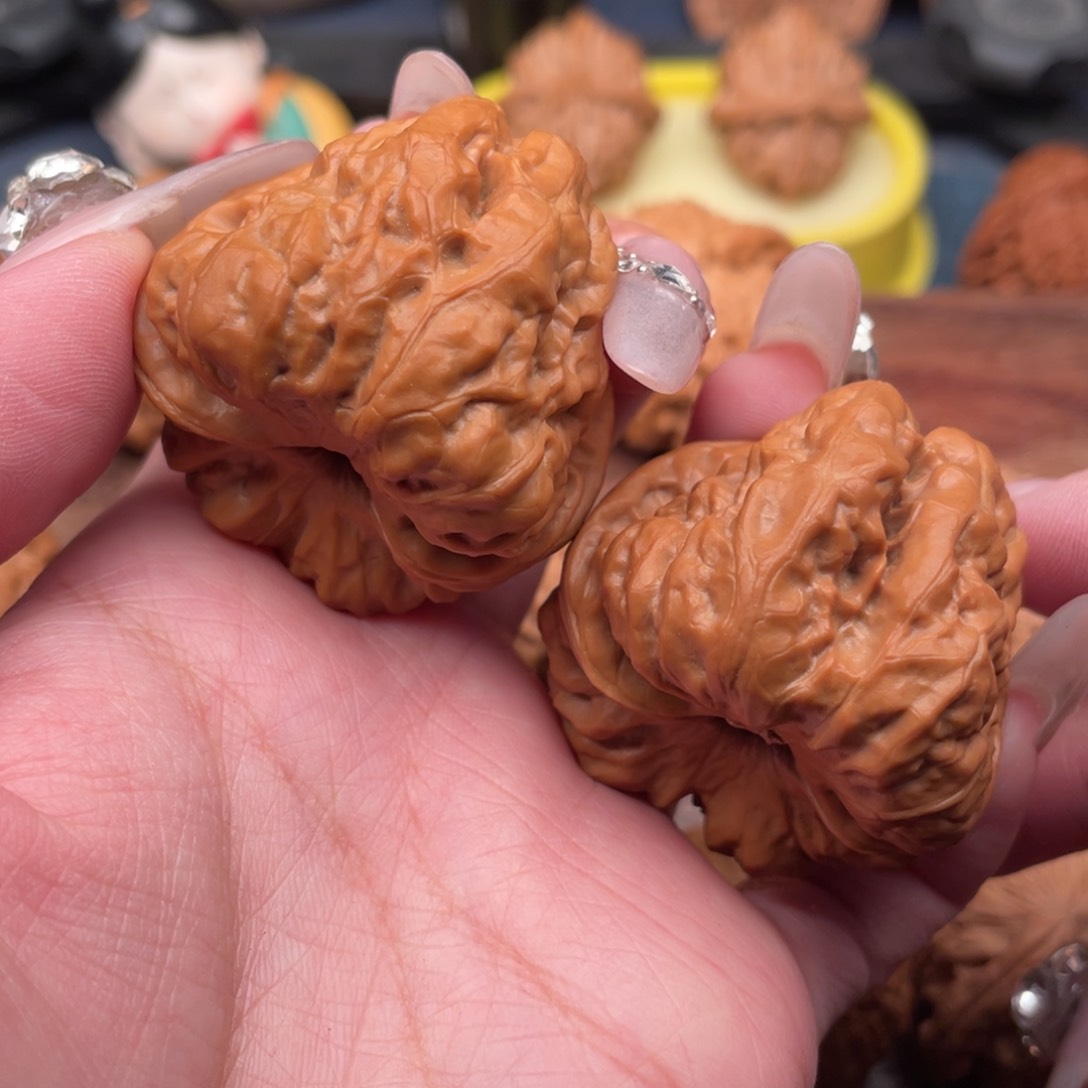 文玩核桃吊坠延庆四开背肌肉蛙41，肚44