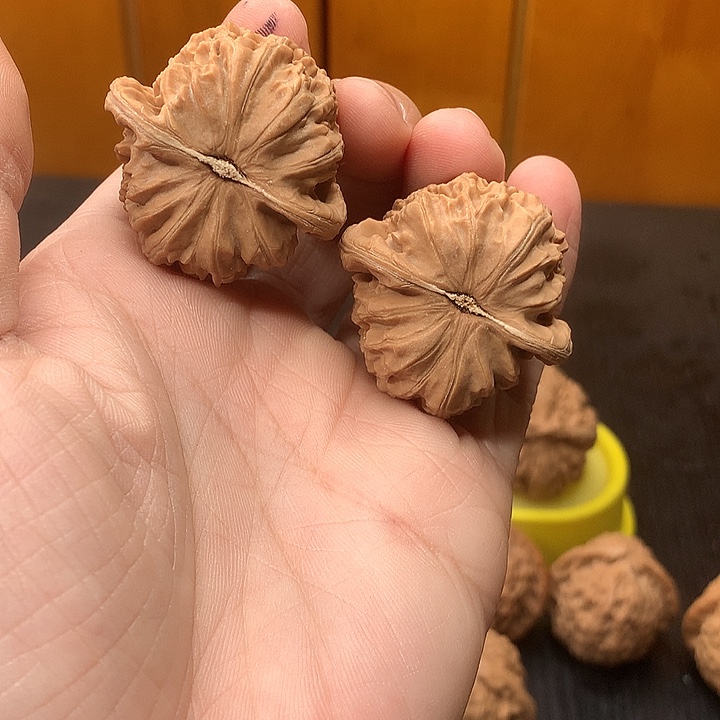 吉***米吊坠文玩核桃白狮子打底