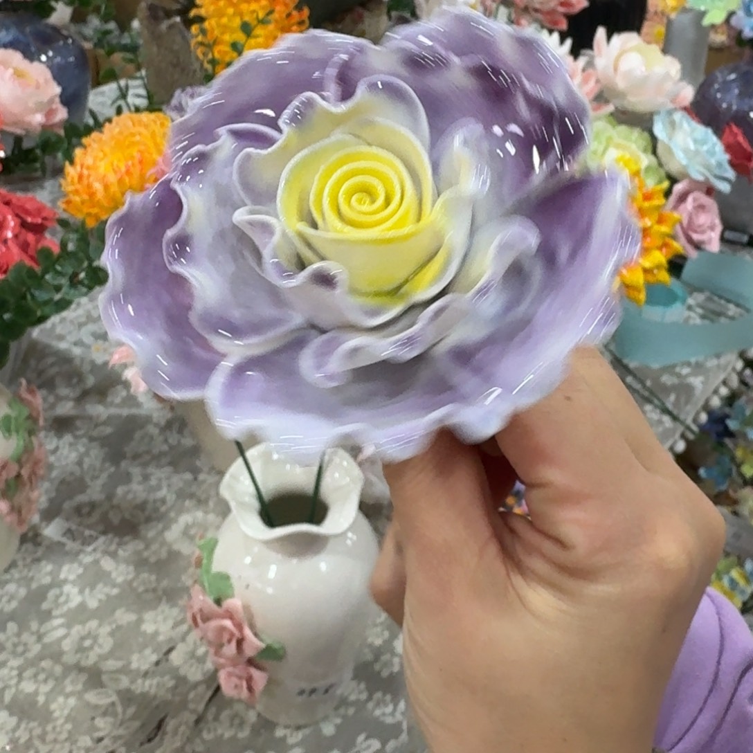 陶瓷花拍满20元发货，退款的拉黑