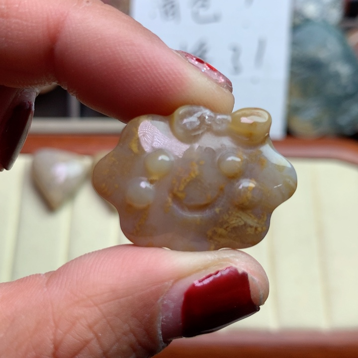 硅化珊瑚（珊瑚玉）颈饰未镶嵌