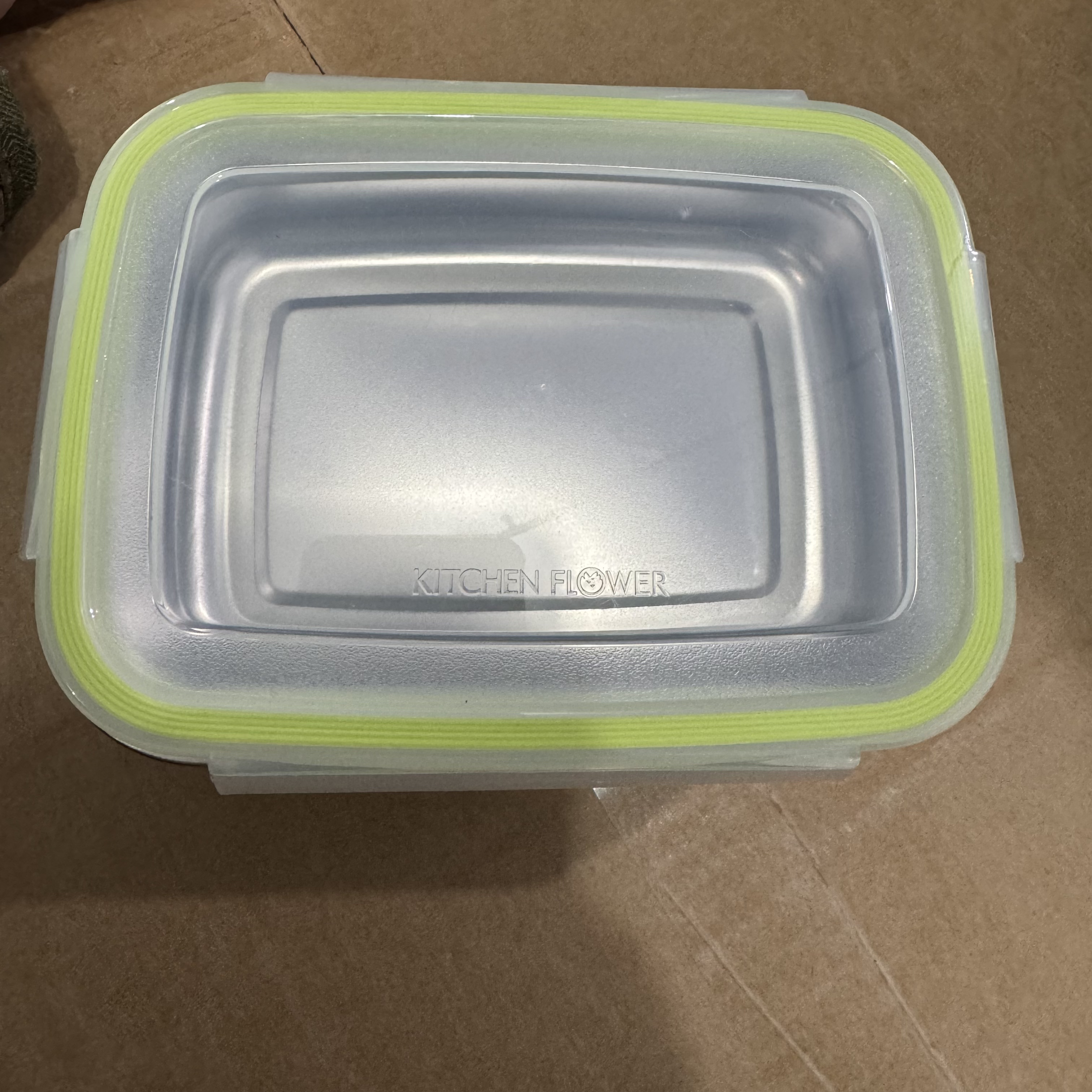 550ML 16*12*4.5cm 原单！304不锈钢便当盒一个