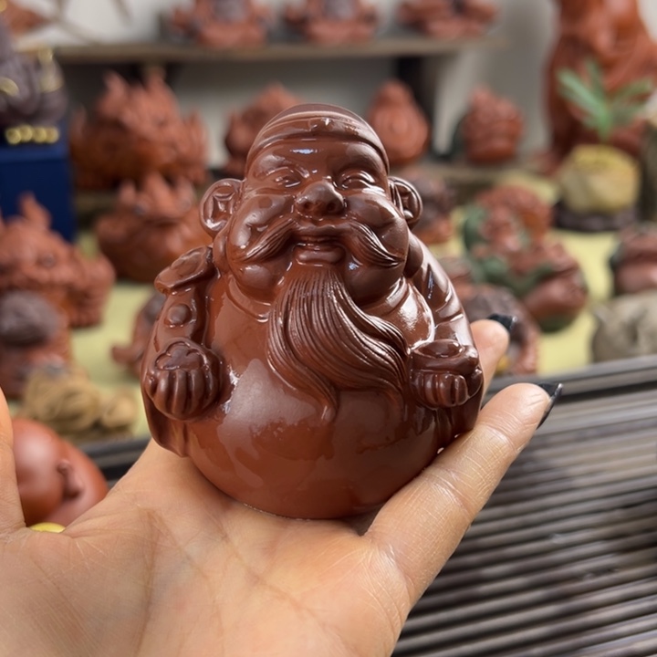 紫砂茶宠紫砂财神爷