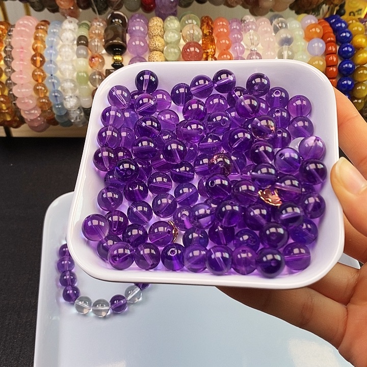 未镶嵌卡10紫水晶10颗玛瑙/玉髓