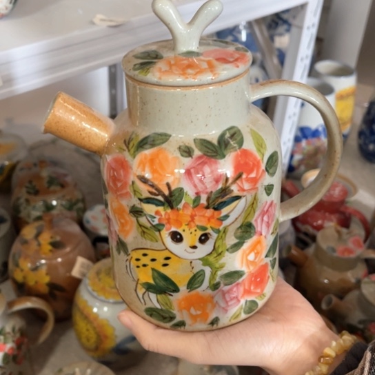 瓦当景德镇釉下手绘陶瓷