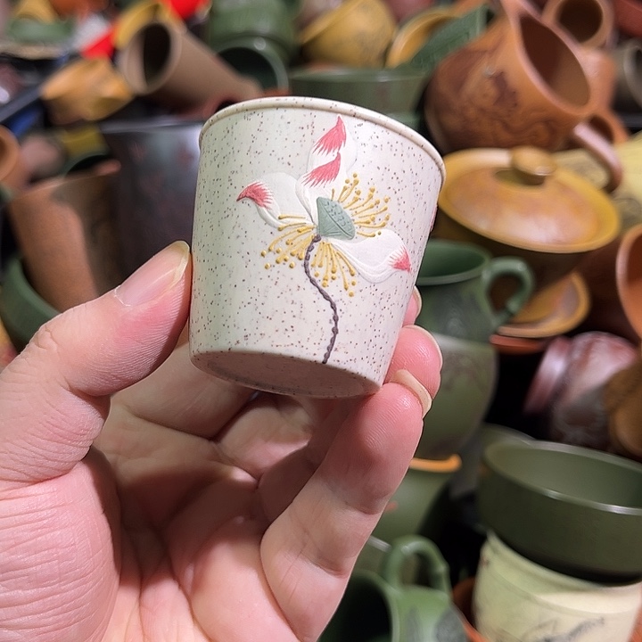 紫砂茶杯全手工紫砂主人杯