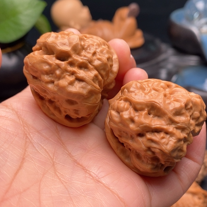 文玩核桃把件三角蛙