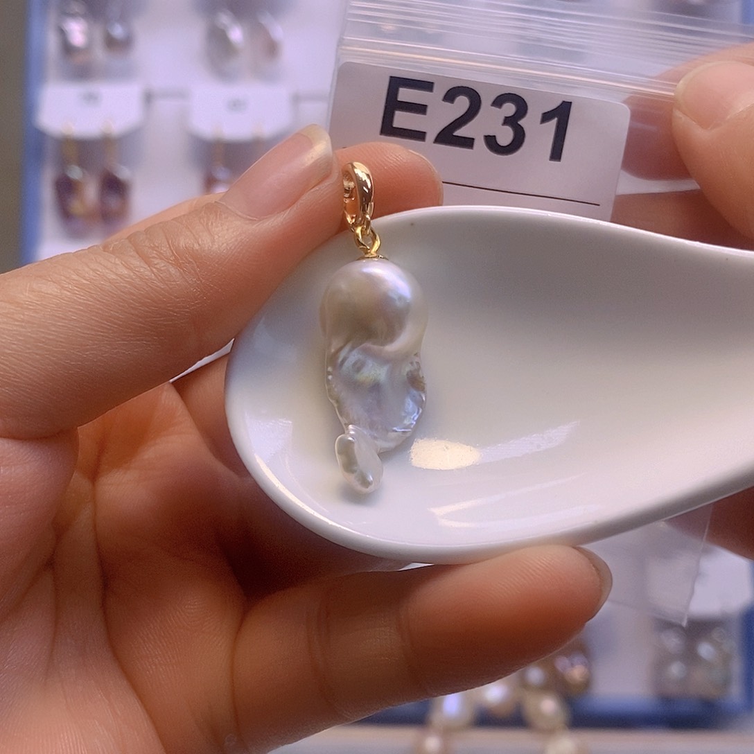 淡水珍珠颈饰银S925镶嵌