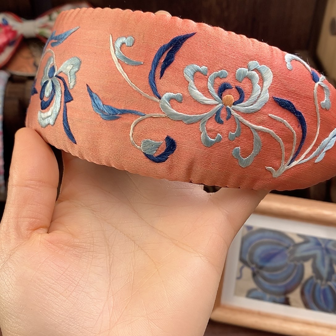 织绣老绣手工刺绣发箍