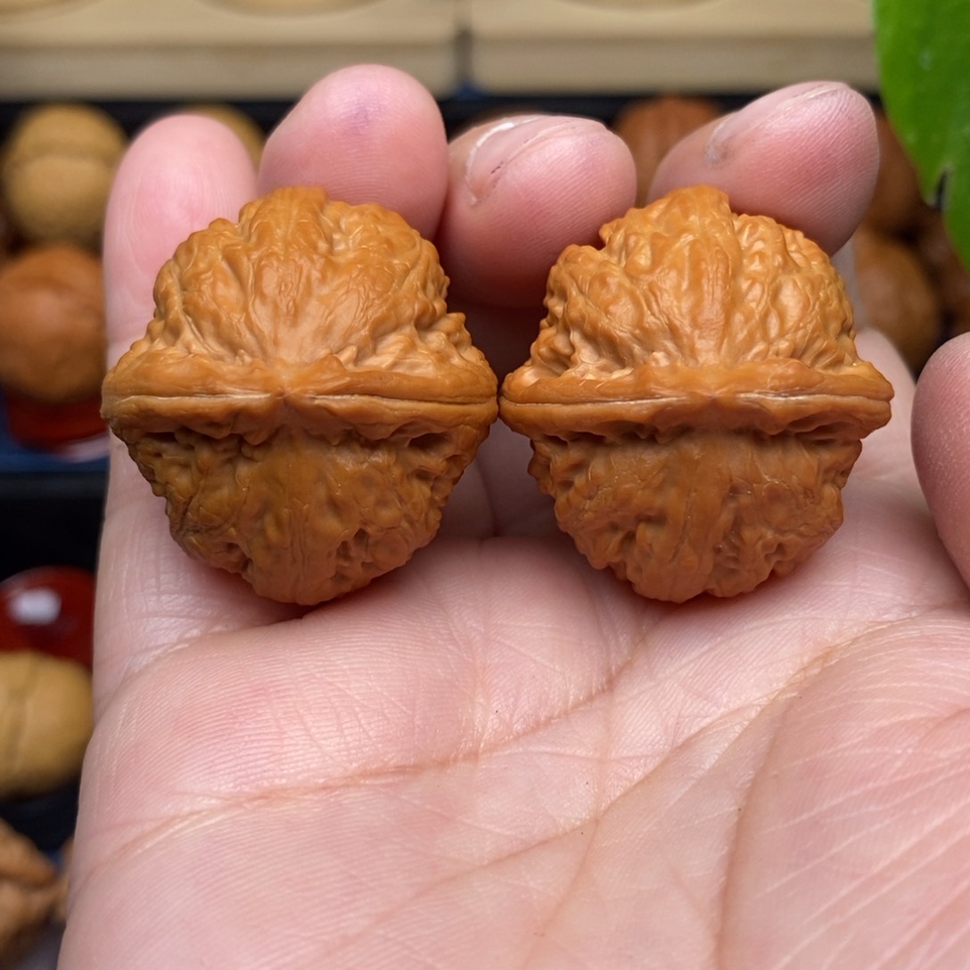 文玩核桃把件手捻胖头砣