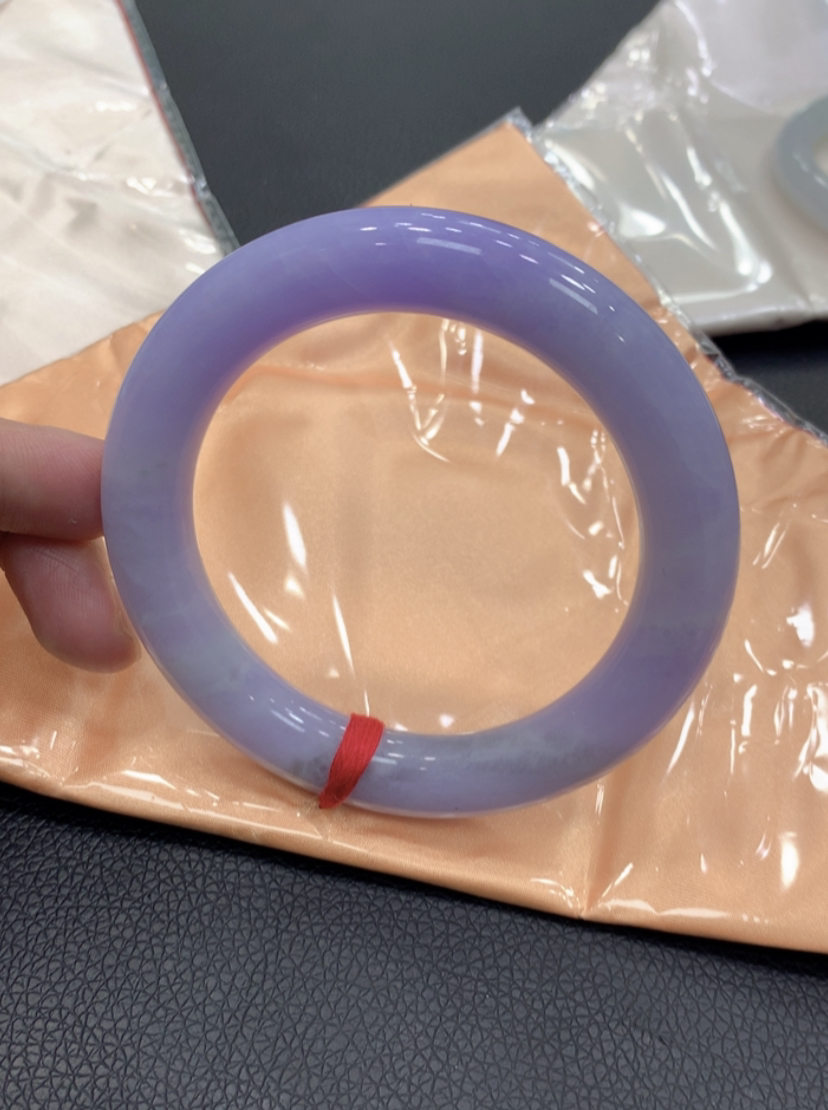 满圈浓紫大圈手镯60圆条