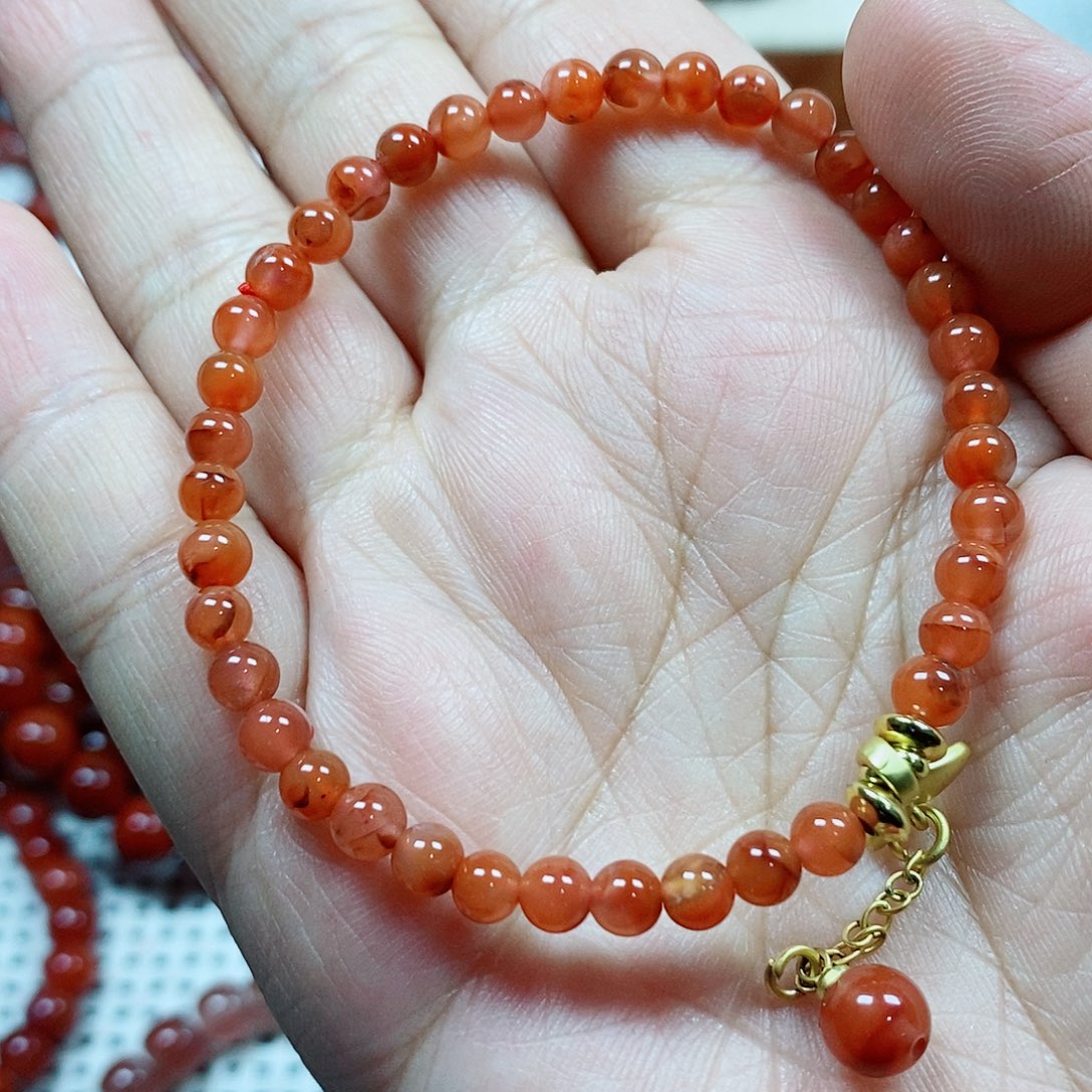 南红玛瑙未镶嵌手串卡4