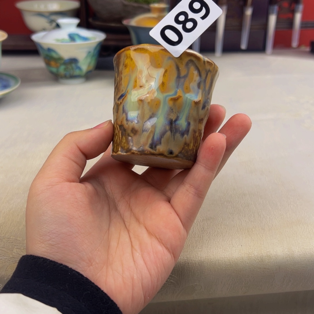 杯子纯手工柴烧主人杯