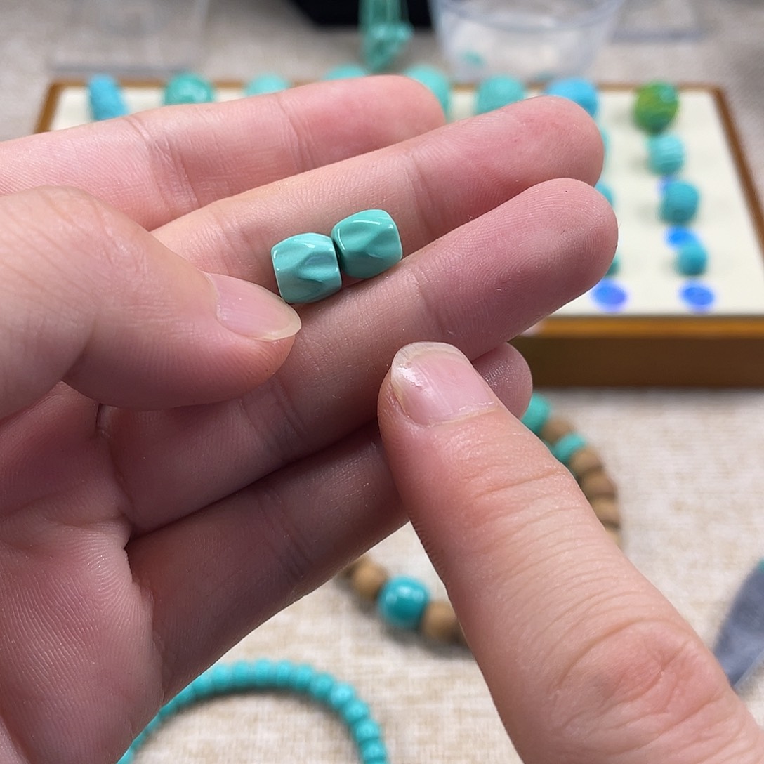 原生态湖北松配饰，直径8