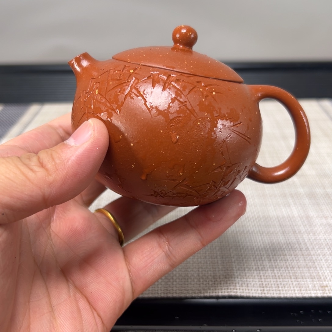 壶紫砂微瑕茶壶款